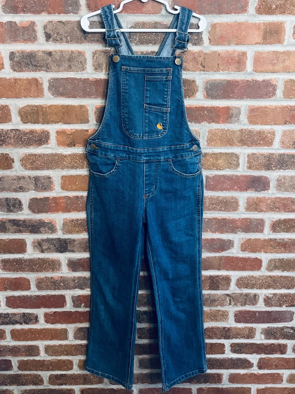 Youth/Kid’s Denim Carhartt Overalls Size 8- Like New!